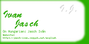 ivan jasch business card